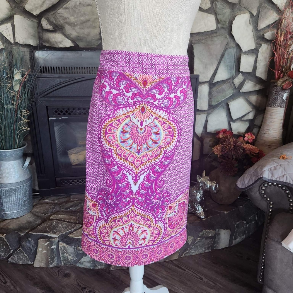 Antonio Melani purple/pink multi size 12 skirt.